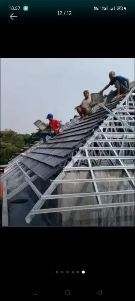 Atap bocor kanopi atap bajarigan terpasang dll