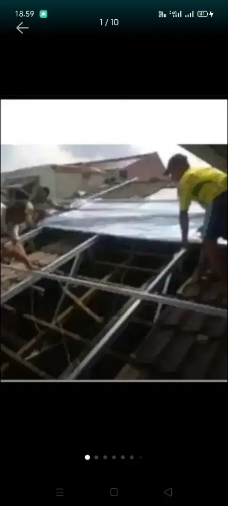 Atap bocor kanopi atap bajarigan terpasang dll bergaransi