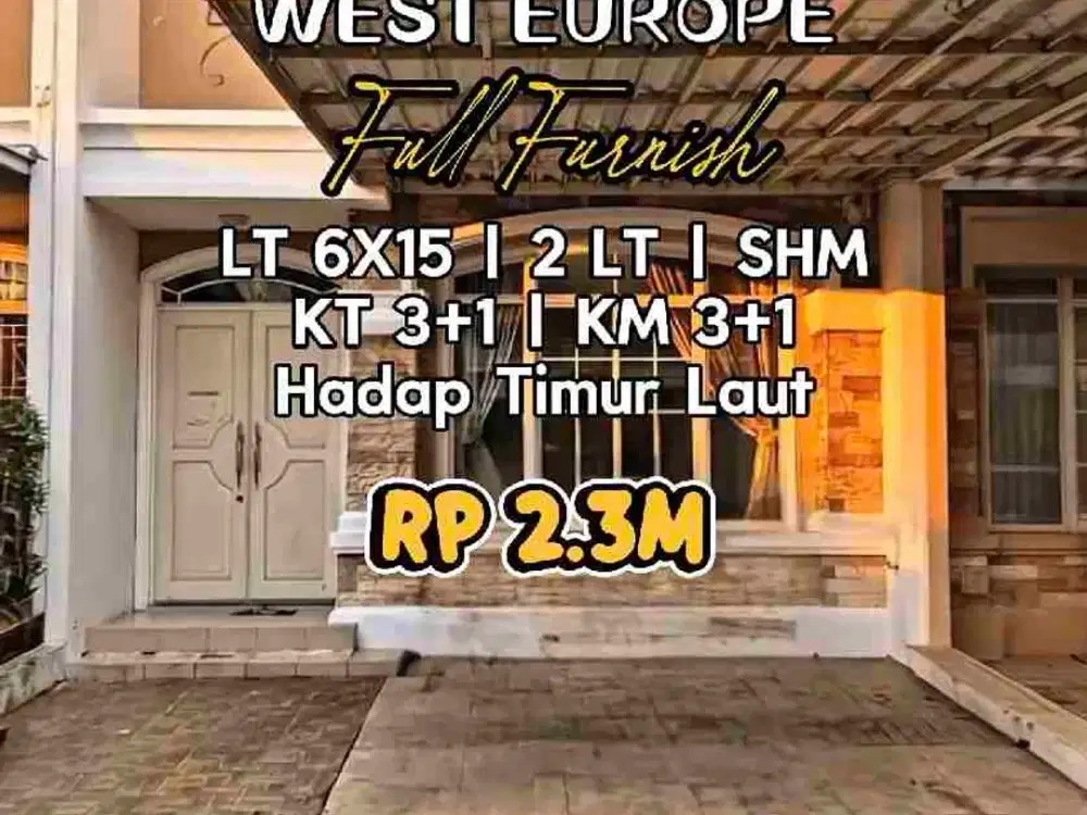 Wilson Rumah full furnish uk 6x15 di green lake city