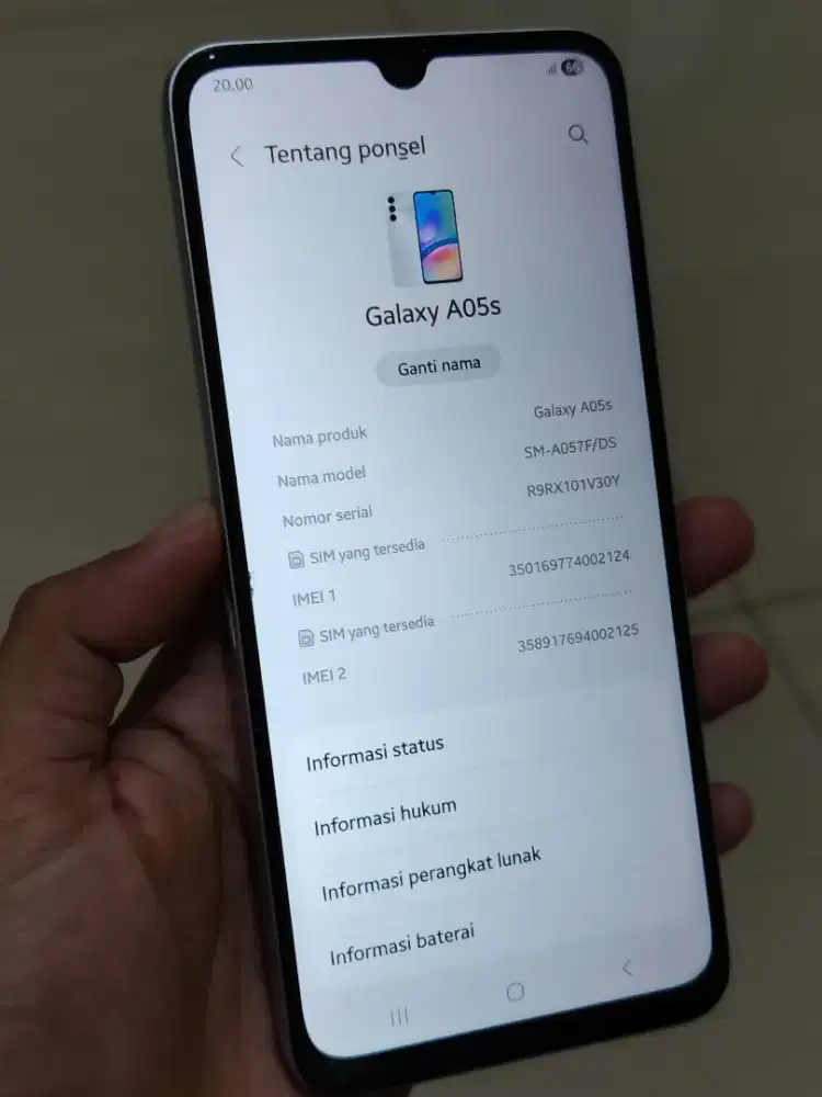 Jual Samsung A05S 6/128 FULLSET