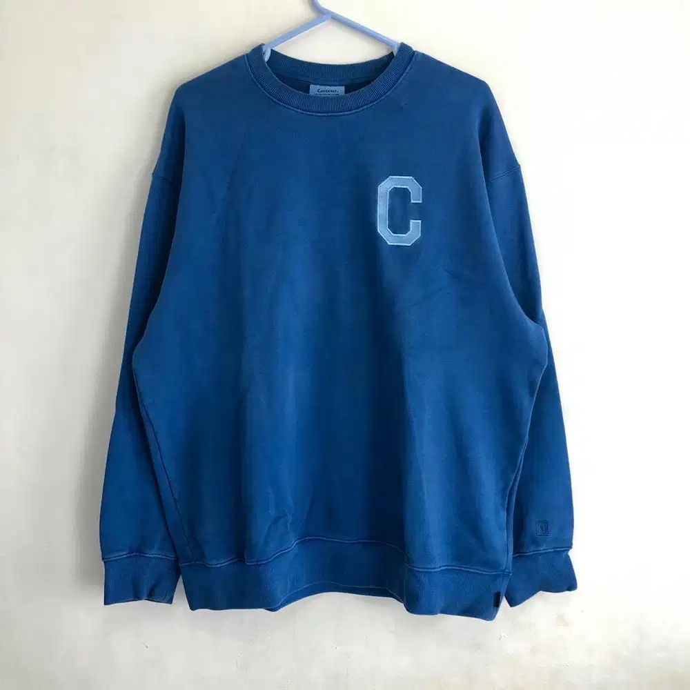 Crewneck Covernat Blue washed sweater uniqlo stussy carhartt dickies
