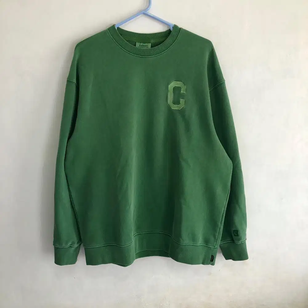 Crewneck Covernat Green Dyed uniqlo stussy carhartt dickies zara h&m