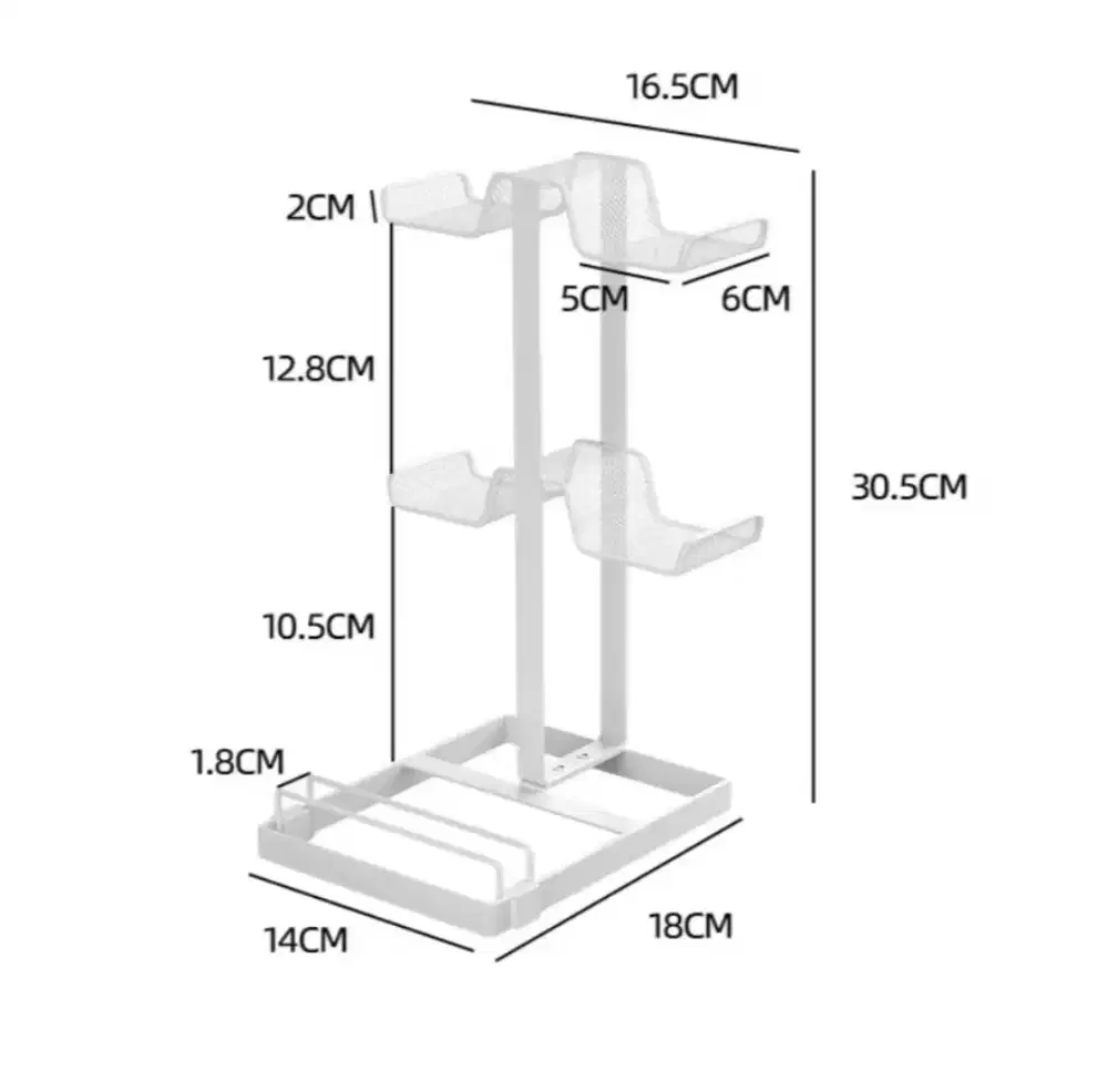 dudukan Gamepad atau Headphone warna putih