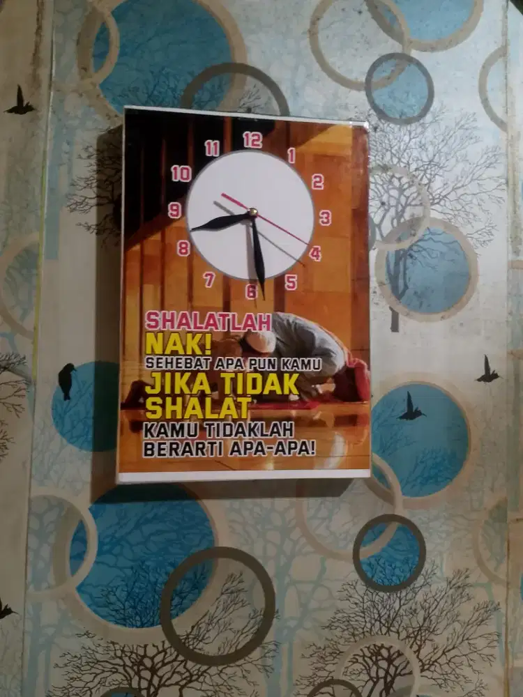 Jam dinding pickbox religi,nama toko,dll