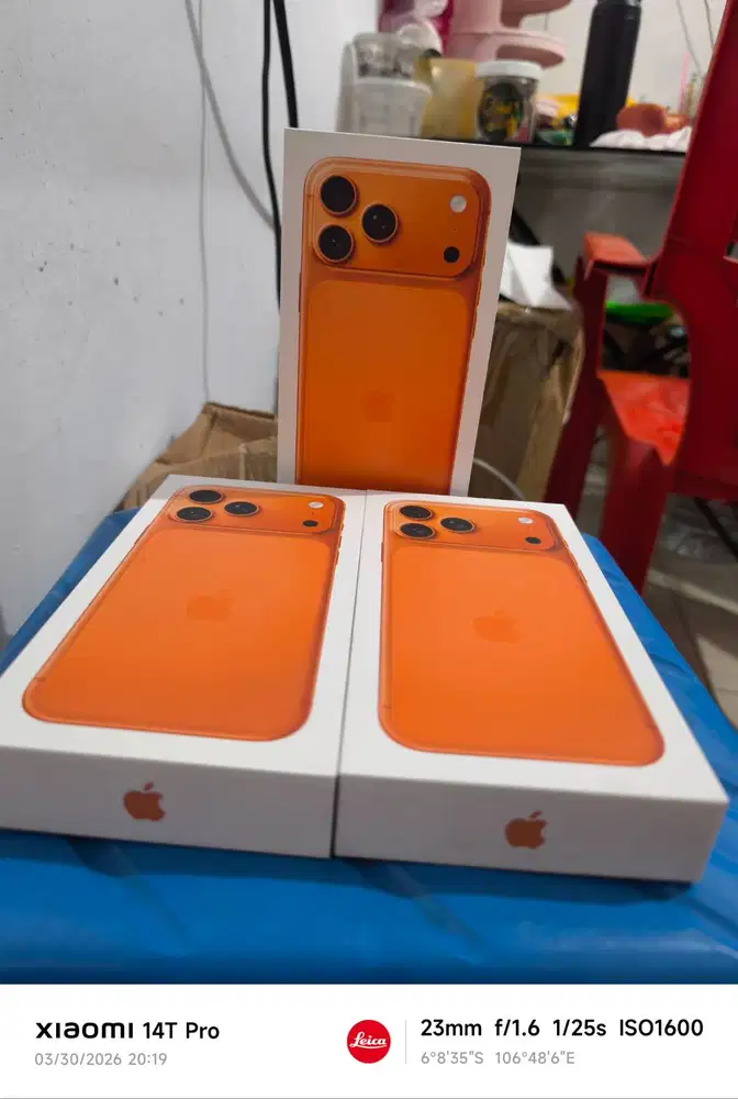 iphone 17 Pro Max 256GB Cosmic Orange IBOX 1 tahun baru.