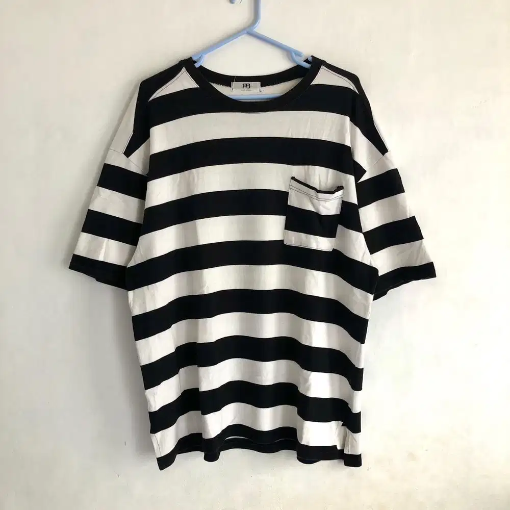 Oversize pocket stripes tshirt uniqlo zara h&m stussy carhartt