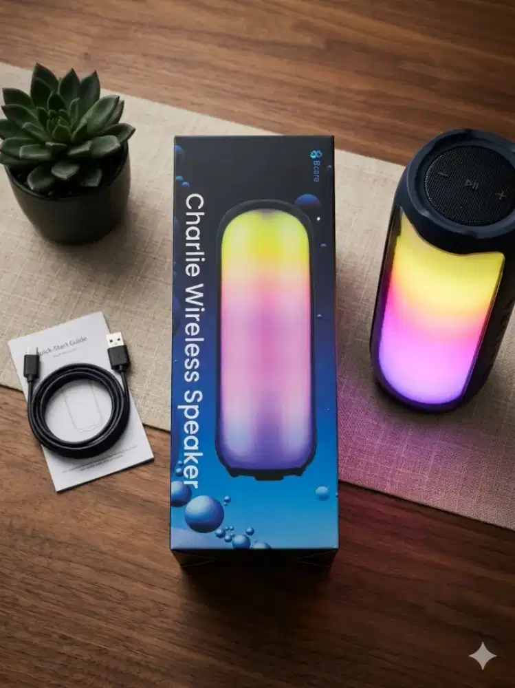 Speaker Bluetooth Bcare Charlie-Suara Stereo Mantap & Bass Bertenaga!