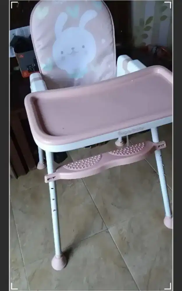 Sugar Baby Fun Chair (Convertible Baby High Chair 6in1)  Warna Pink