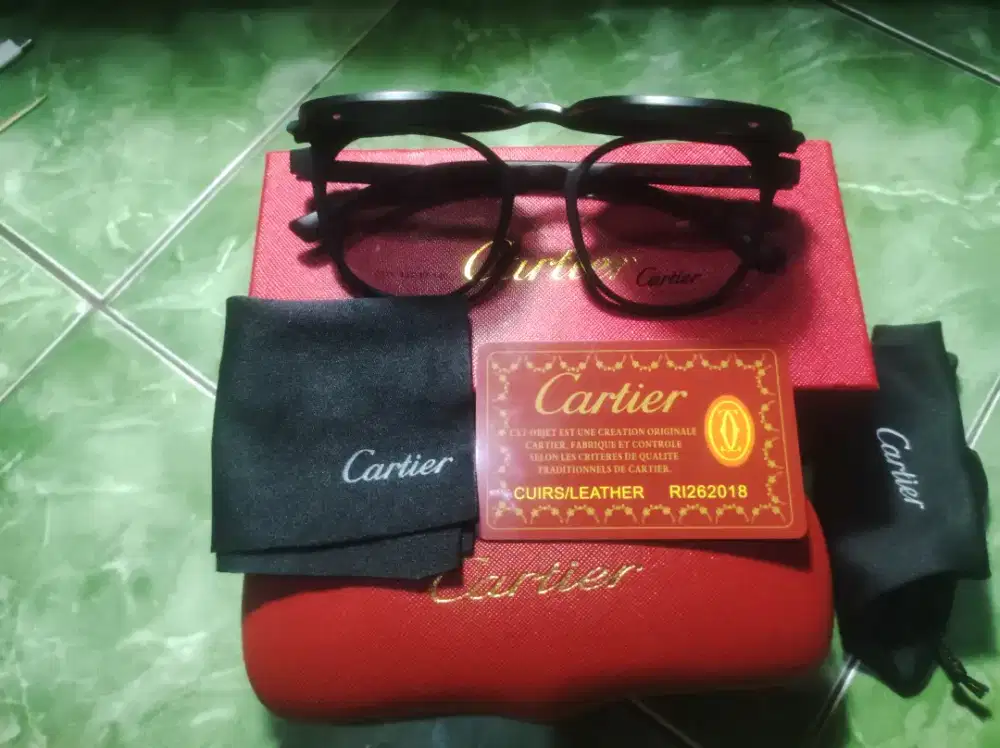 Frame Kacamata Merk CARTIER ClipOn dobel lensa