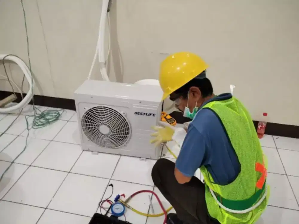 Terima servis AC,mesin cuci,kulkas,pompa air dll
