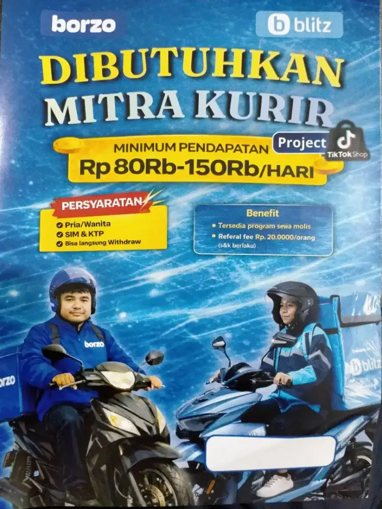 Membutuhkan atau mencari driver kurir