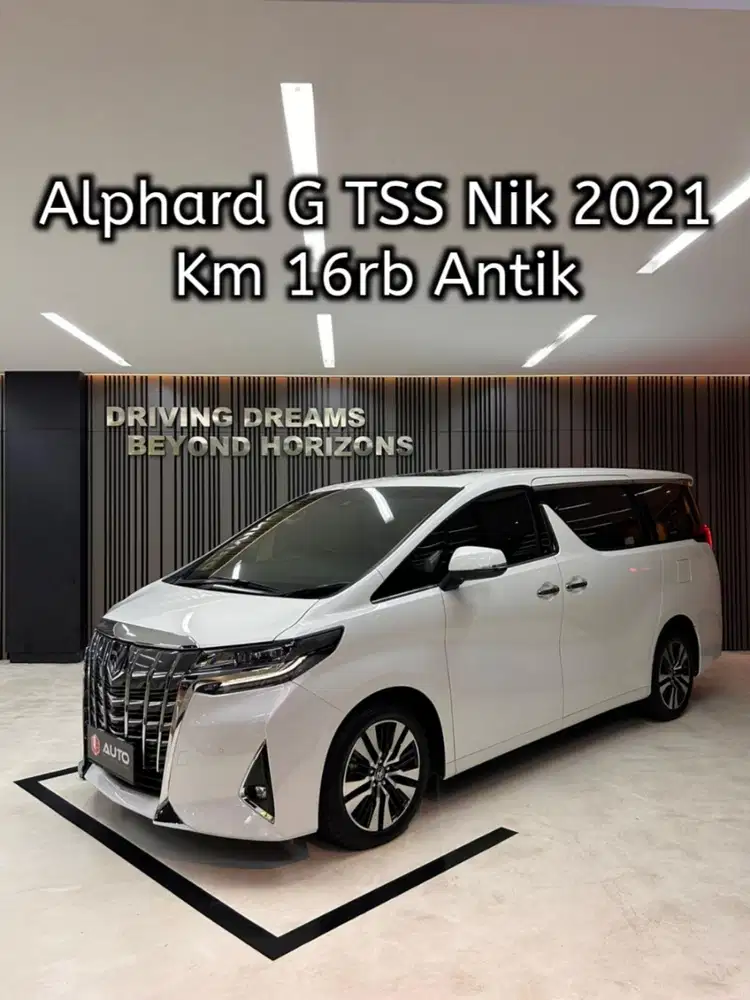 Toyota Alphard 2.5 G TSS ATPM 2022 Putih Nik 2021 Km16rb B2177RFP