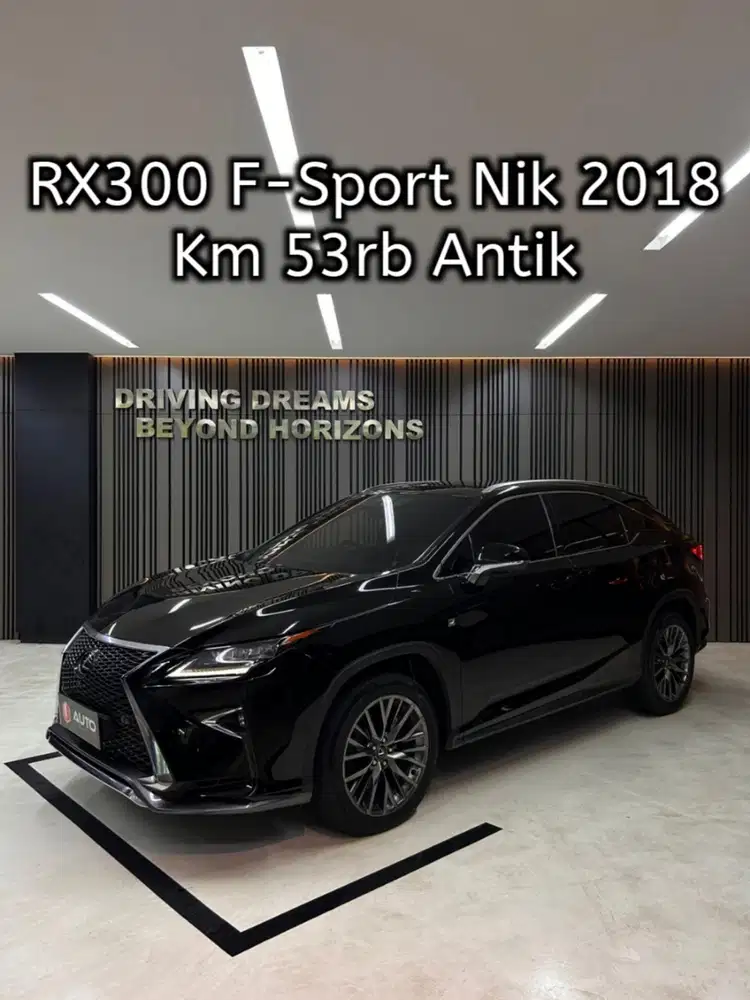 Lexus RX300 RX300T F-Sport 2019 Hitam Km53rb B2008GH Nik 2018