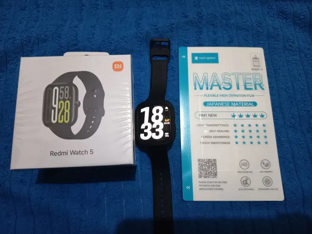 redmi watch 5 black garansi super panjang