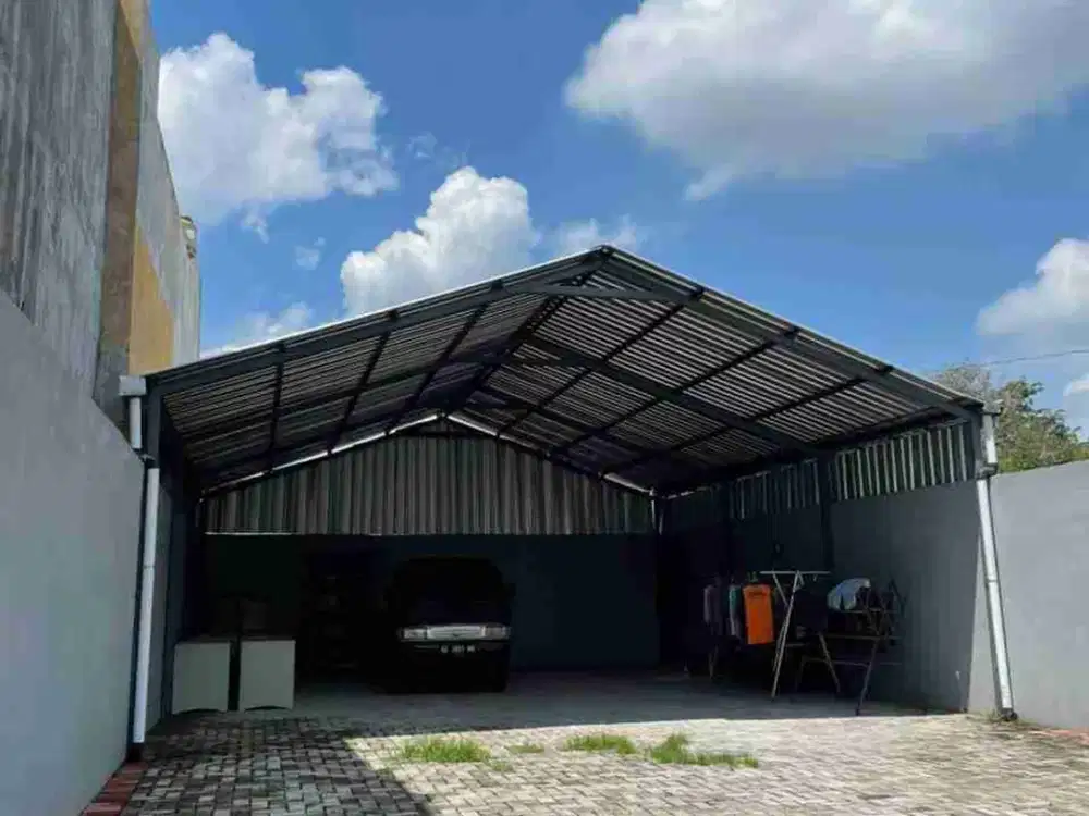 Tanah Bagus Sdh Pagar & Canopi cocok Garasi Mobil di Gentan