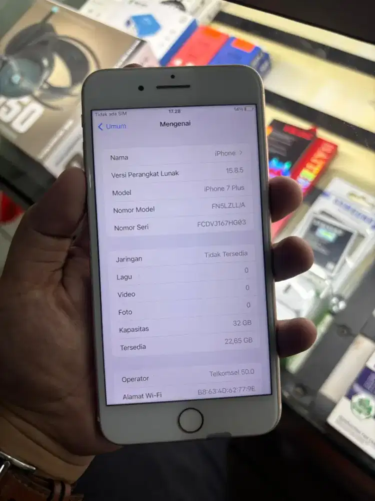 IPHONE 7 PLUS 32GB
SECOND CUKUP MULUS