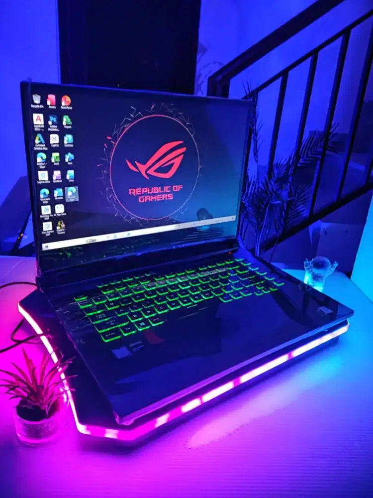 Asus Rog Cyberpunk Core i7 Ram 16/512gb Ssd Dual Vga Siap Pakai COD