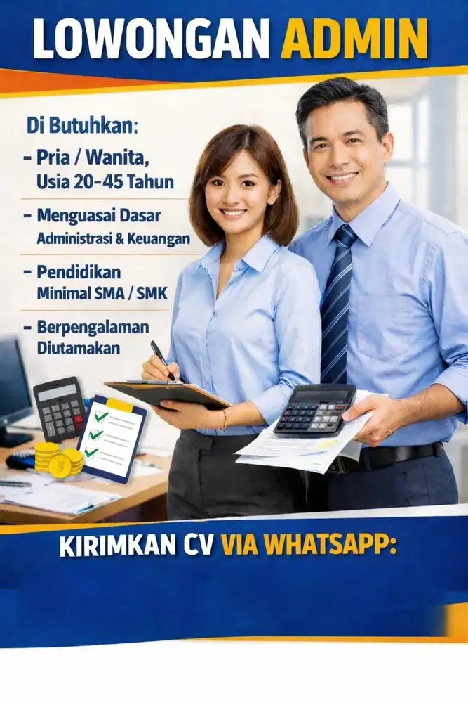 Dicari Admin Finance