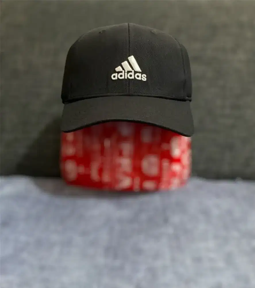 TOPI ADIDAS HITAM SIMPLE CAPS FLEX FIT FITTED