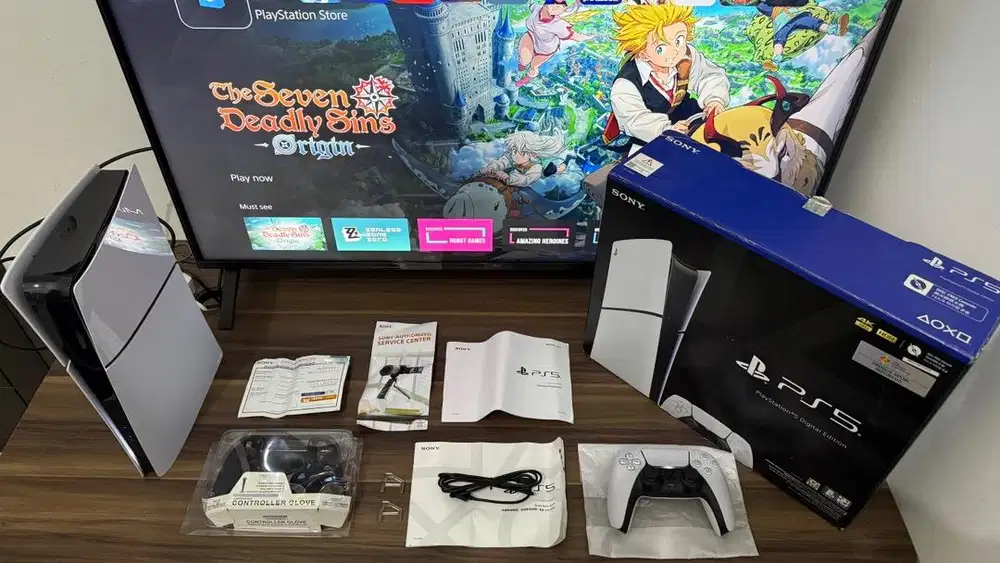 PS5 Slim Digital 1TB (mulus & lengkap)