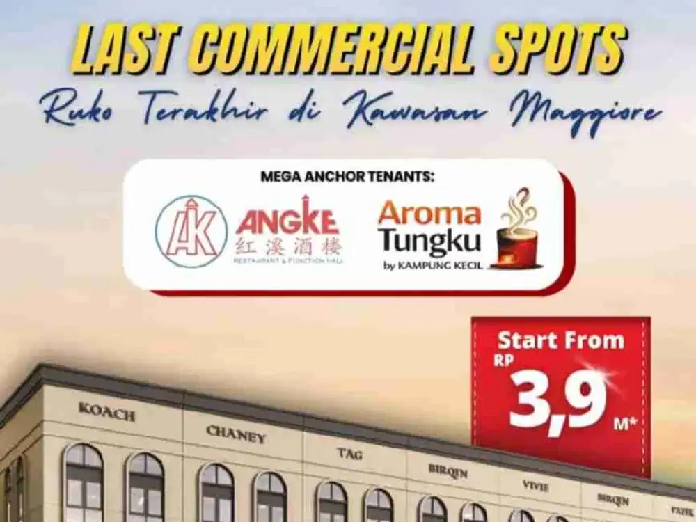 Ruko Hadap Anchor Tenant Maggiore West Paramount Gading Serpong