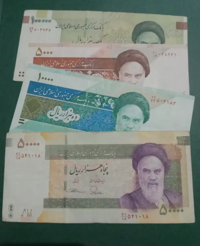 Uang kertas Negara IRAN th1992 Ada 4lbr