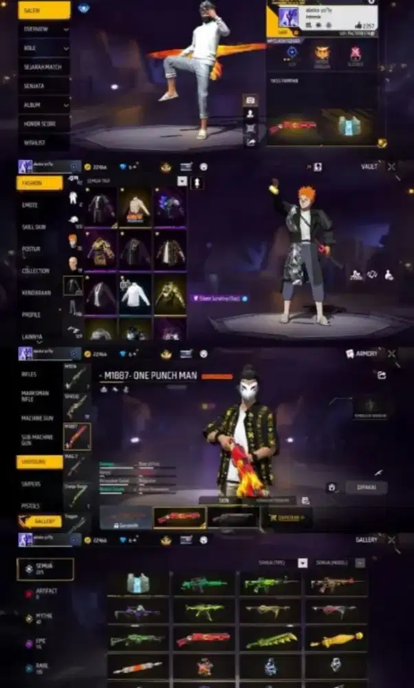 jual akun ff aman dan terpercaya