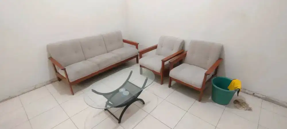 Jual meja tamu satu set dengan kursi