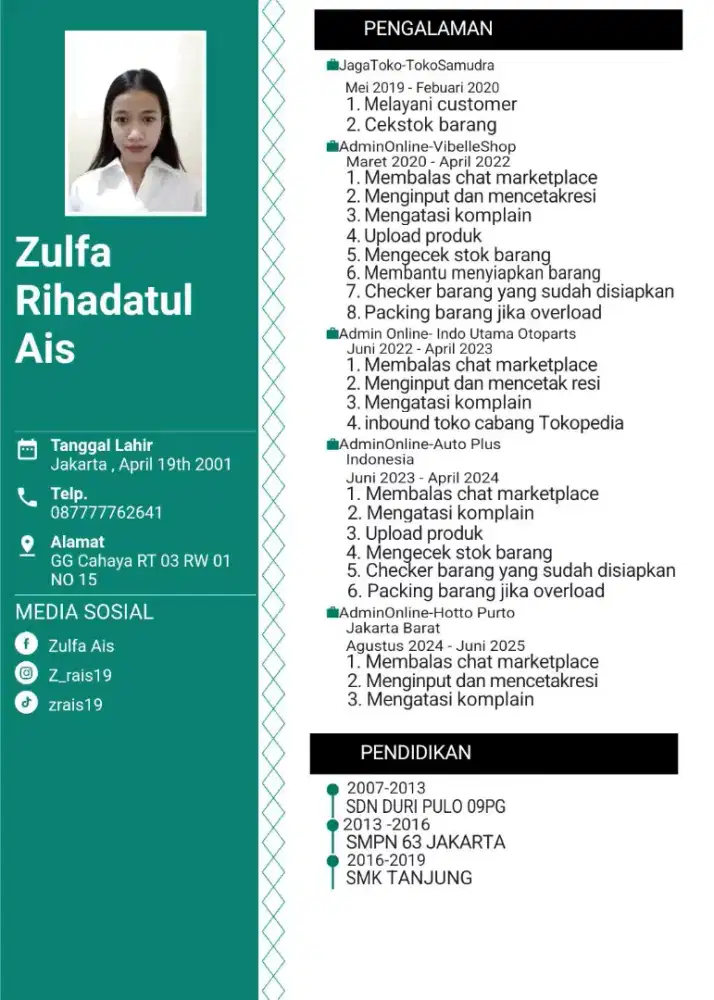 Cari pekerjaan Admin online