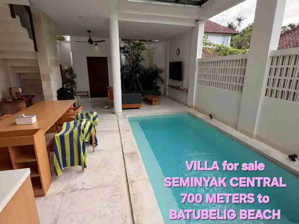for sale villa batubelig seminyak