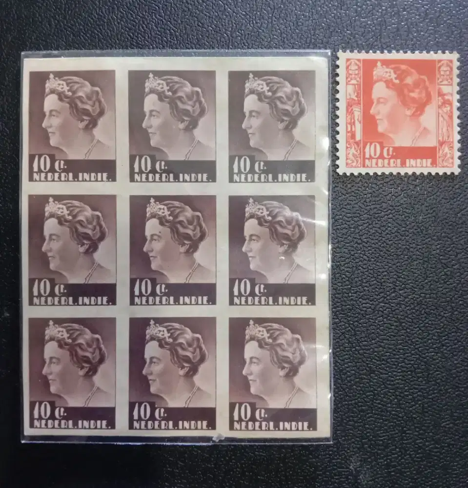 Prangko Proof Percobaan Ned-indie Ratu Wilhelmina