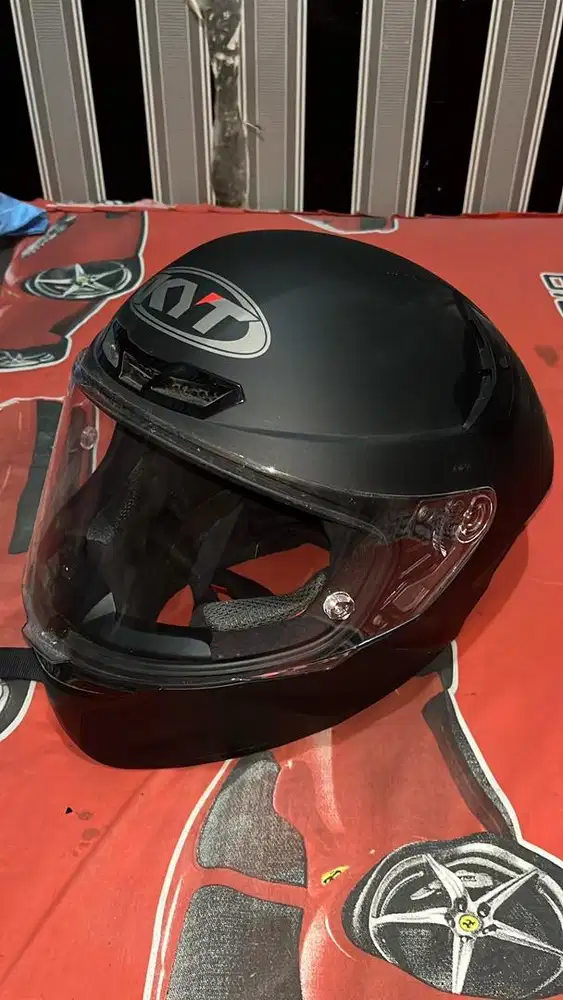 Helm Fullface KYT TT COURSE , BLACK DOFF , Uk (XL) , minus No Box