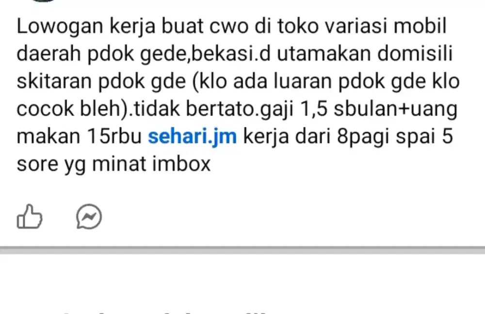 Lowogan kerja cowok di toko variasi mobil