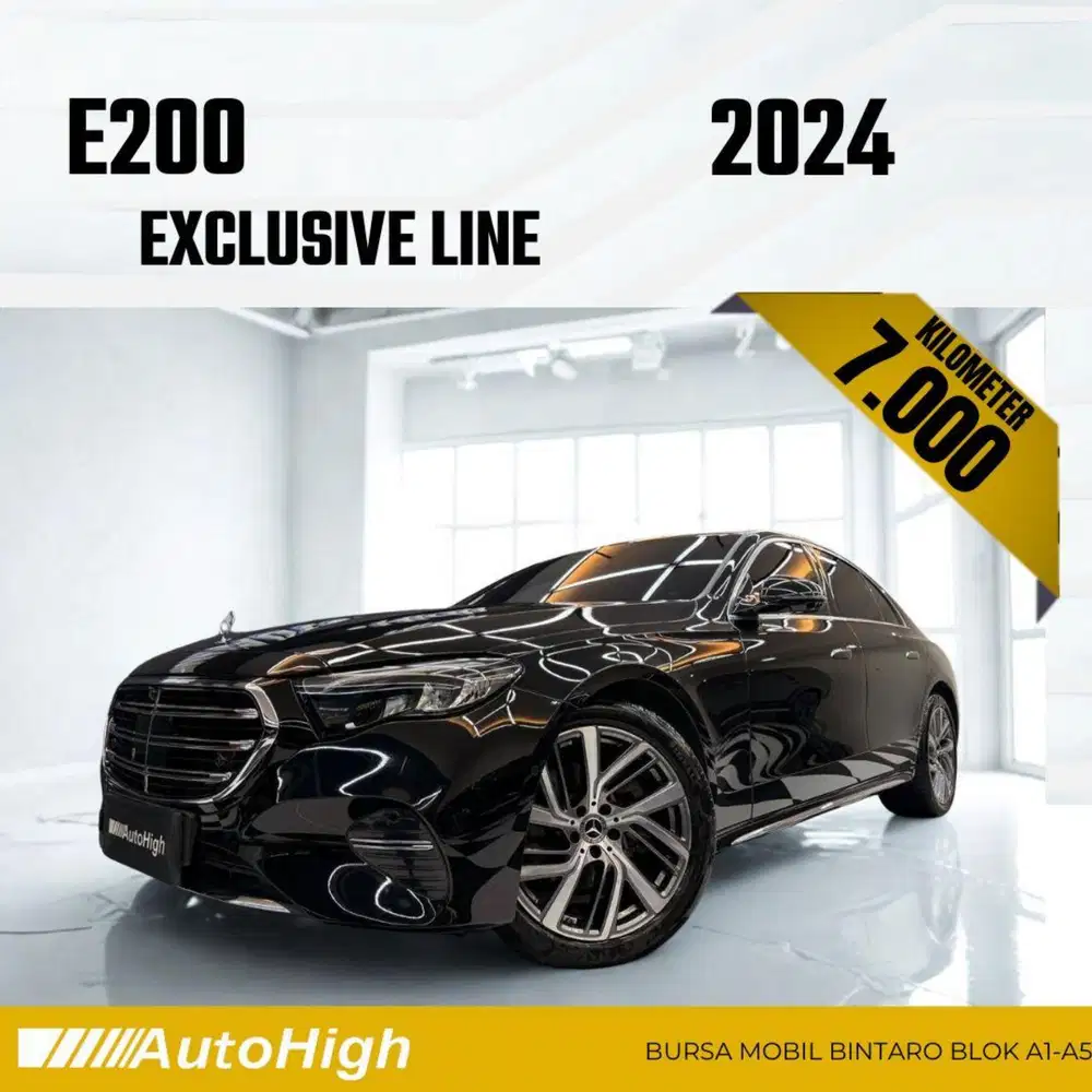 DP10% [Km7.000] E200 Exclusive 2024 Black Reg 2025 #AUTOHIGH