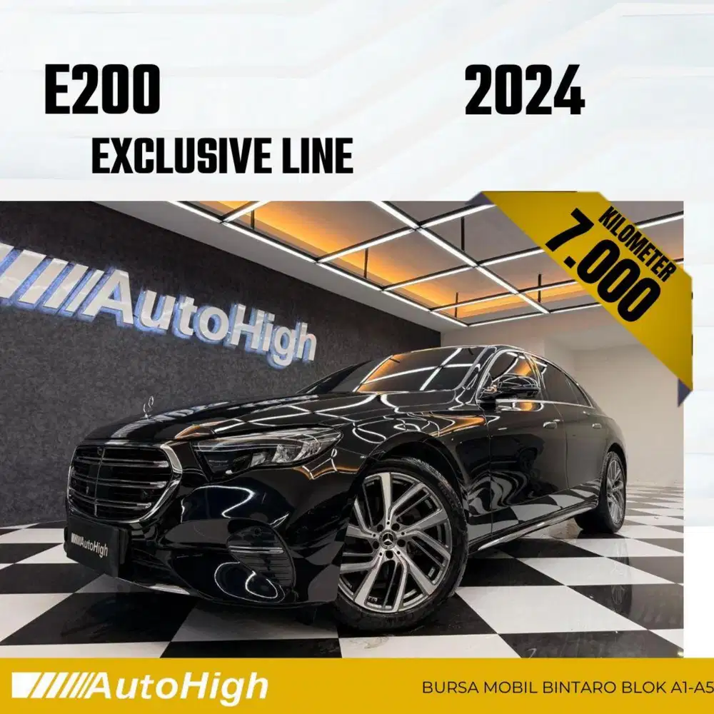 DP10% [Km7.000] E200 Exclusive 2024 Black Reg 2025 #AUTOHIGH