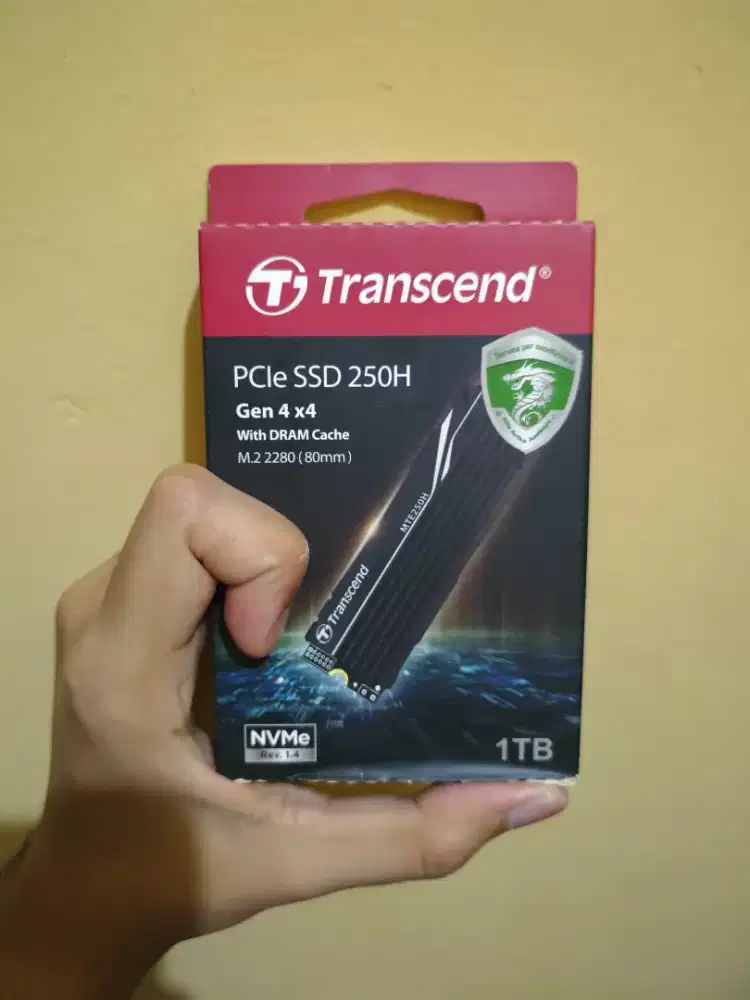 Transcend SSD M.2 PCle 4.0 MTE250H NVME Gen4 X4 dengan [HEATSINK] 1TB