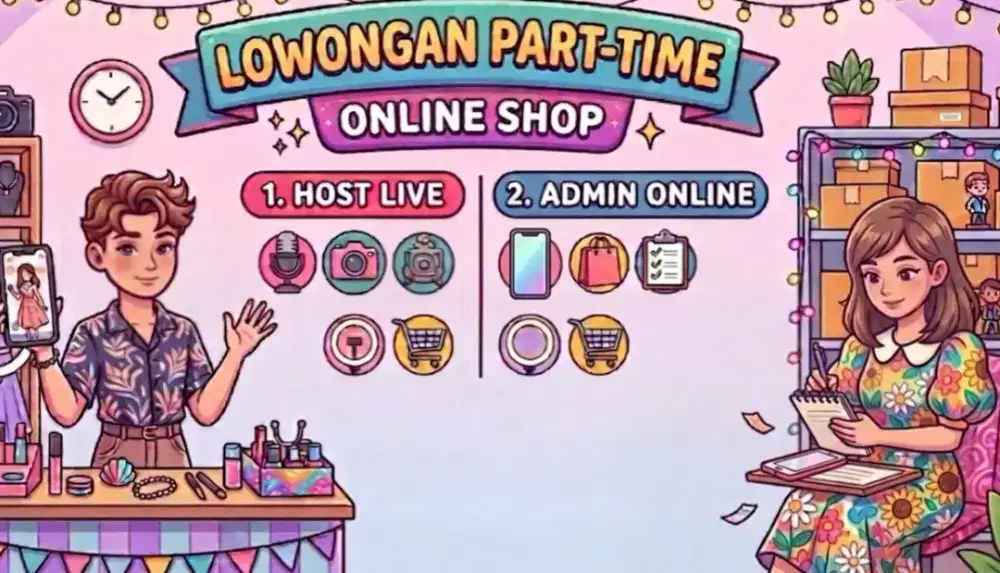 PART TIME UMKM CREW OL SHOP LAKI2/PEREMPUAN
