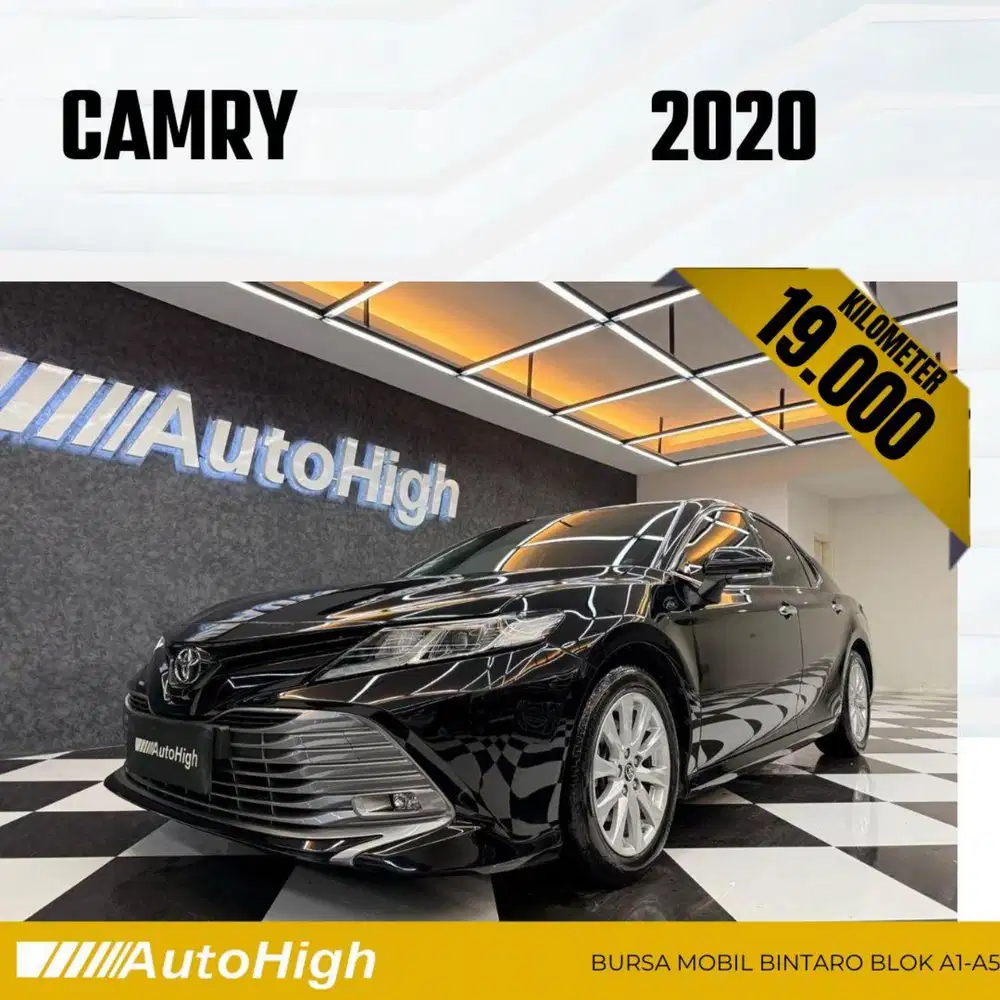 DP10% [Km19.000] Camry V 2020 Black Reg 2022 #AUTOHIGH