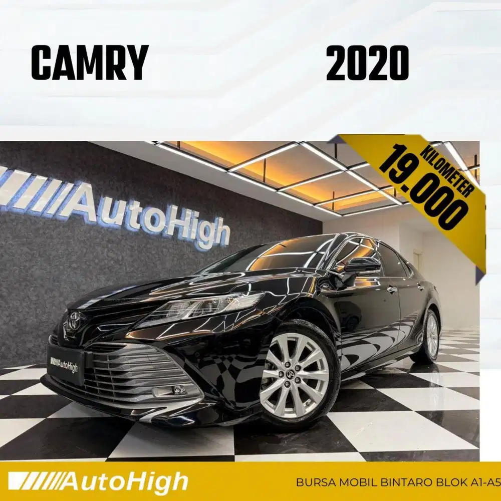DP10% [Km19.000] Camry V 2020 Black Reg 2022 #AUTOHIGH