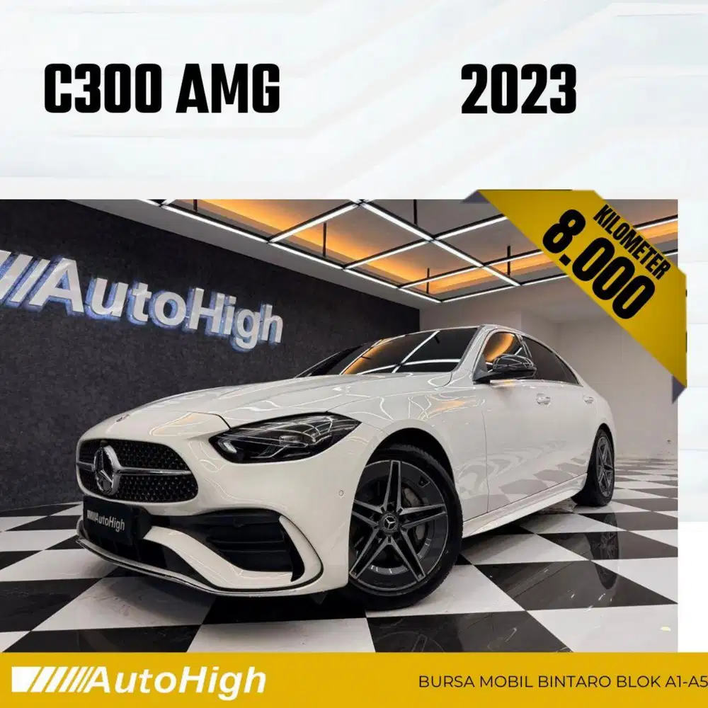 DP10% [Km8.000] C300 AMG 2023 White Reg 2024 #AUTOHIGH