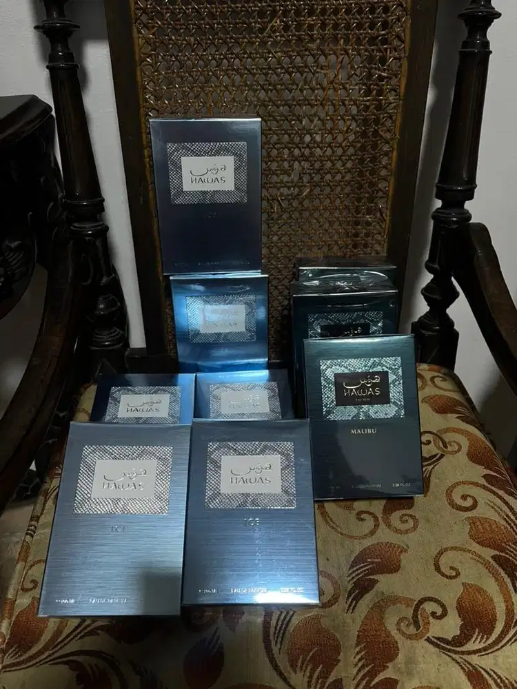 Parfum Hawas ice & Hawas Malibu NEW SEGEL beli pas umroh