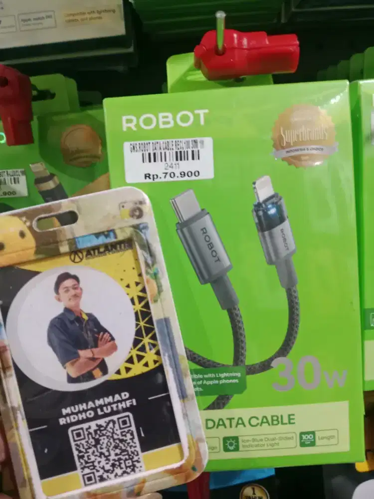 Robot data cable c to lighting