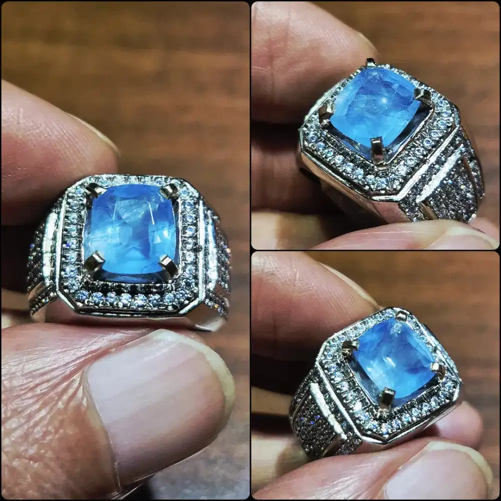 Zamrud Biru (Natural Maxixe Beryl)