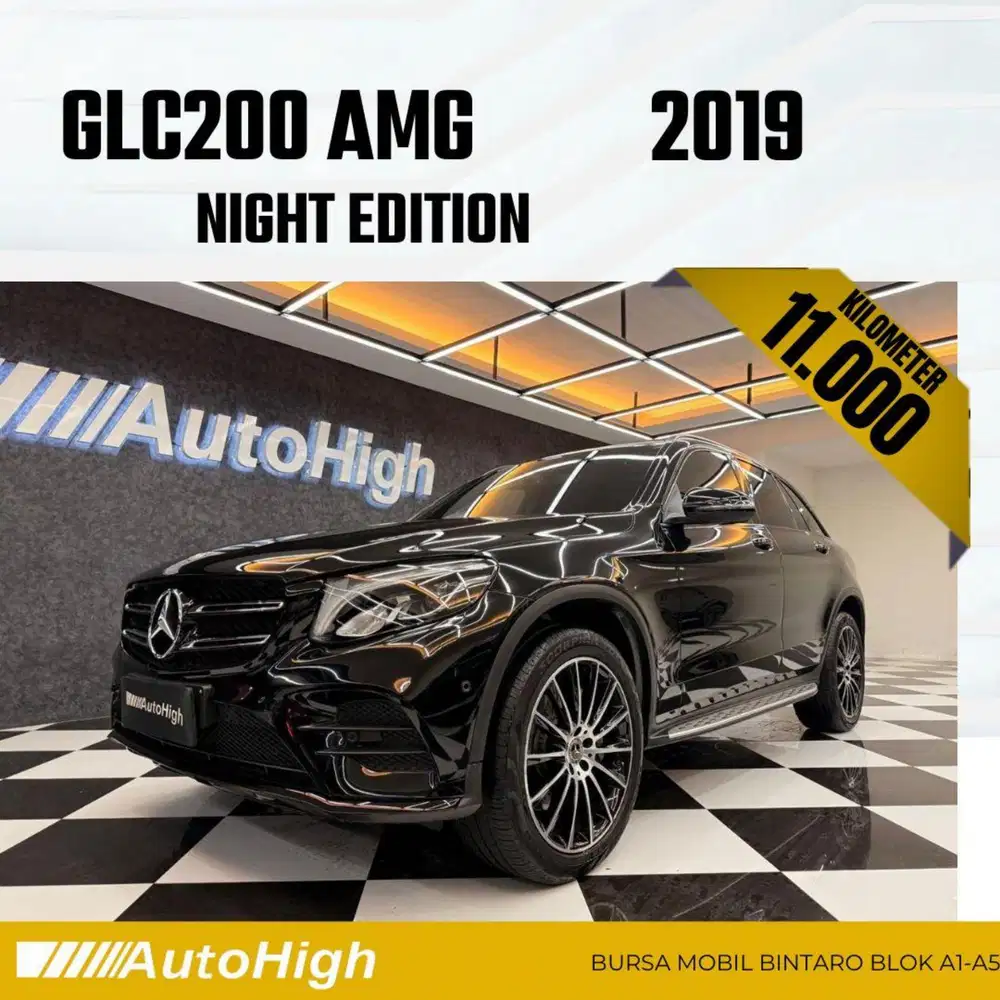 DP10% [Km11.000] GLC200 AMG 2019 Black / GLC 200 Reg 2018 #AUTOHIGH