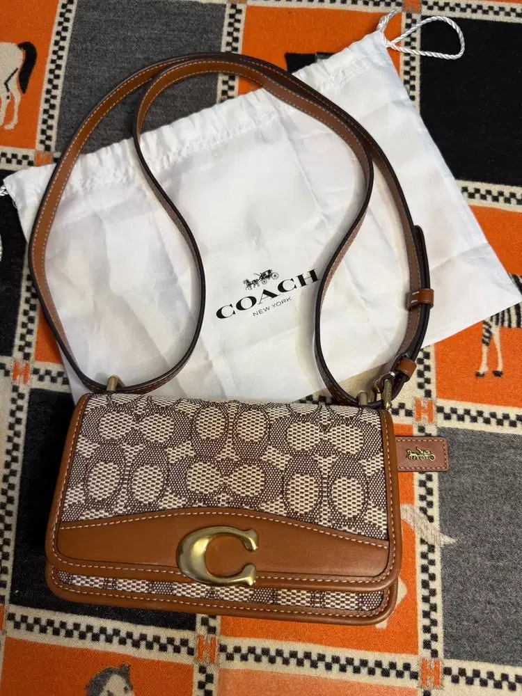Tas Coach Bandit Crossbody Signature Jacquard (Original 100%)
