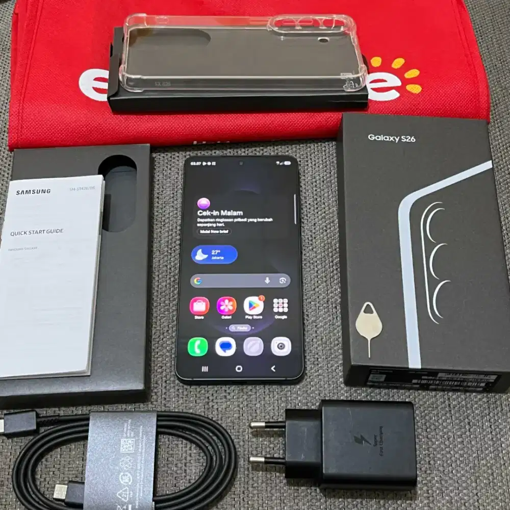 Samsung Galaxy S26 12/512GB SEIN Like New Seperti Baru Warna Black