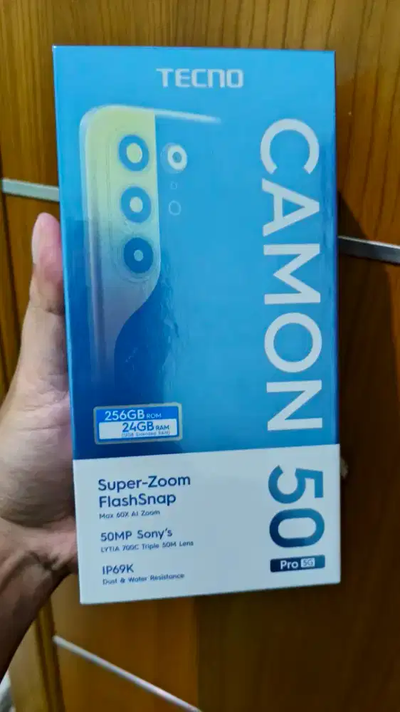 Tecno Camon 50 Pro 12/256gb warna Black BNIB