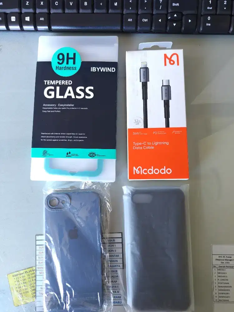 Iphone SE 2020/2022 case tempered glass