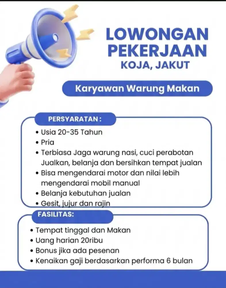 Lowongan Kerja Warung Makan