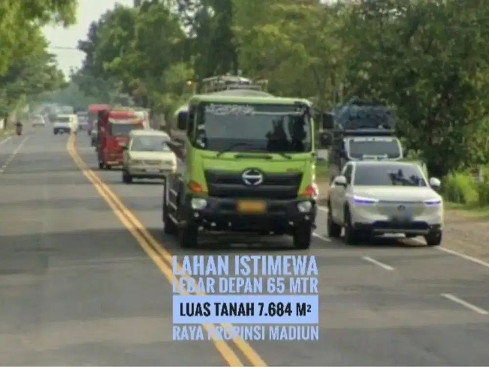 [Ba] Tanah LD 65 mtr, Sltn Gerbang Tol MADIUN Lokasi Istimewa
